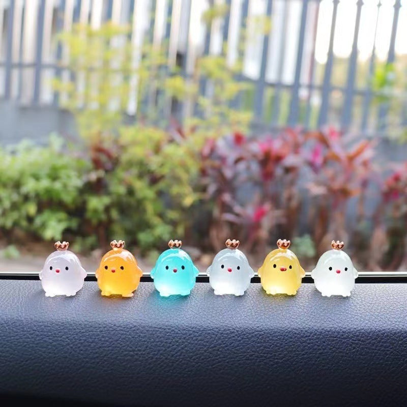 Crown Chicken Cute Gadget Car Home
